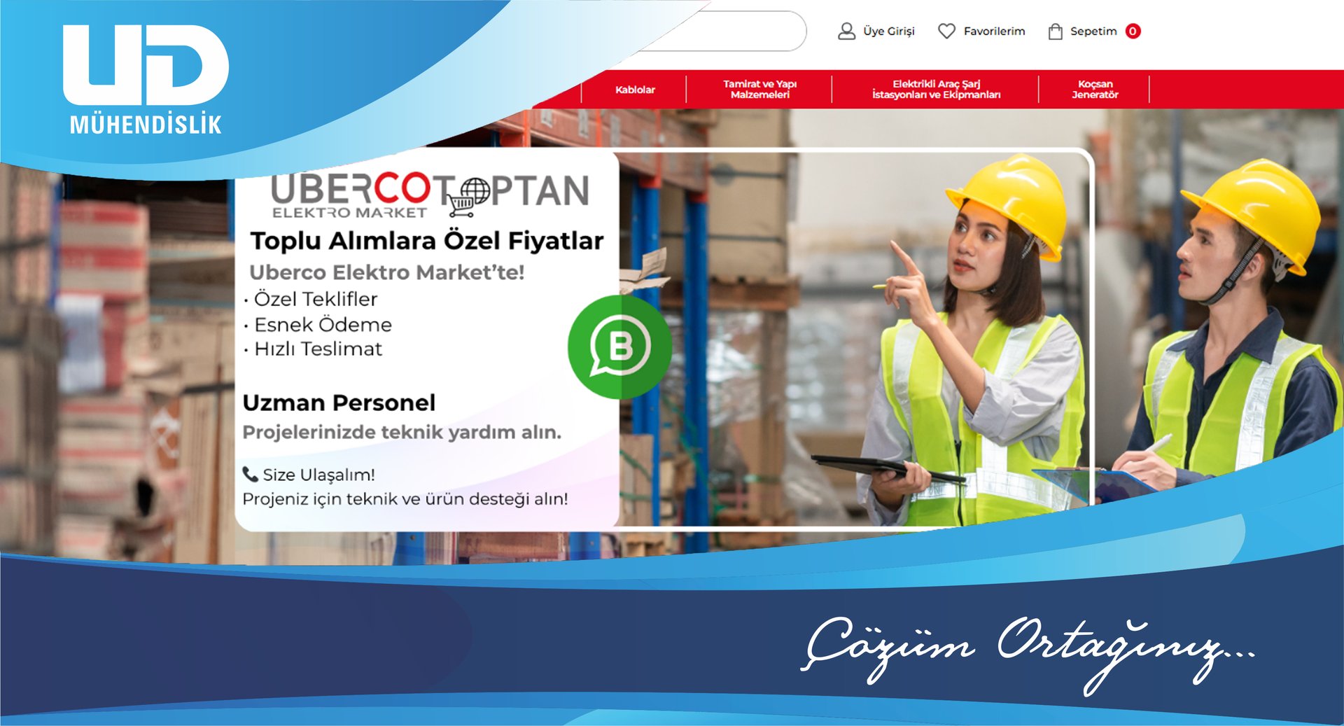 UD Mühendislik Uberco Elektromarket aracılığıyla UD Mühendislik Elektrik Malzemeleri Tedariği (Kablo, Şalt, Aydınlatma)